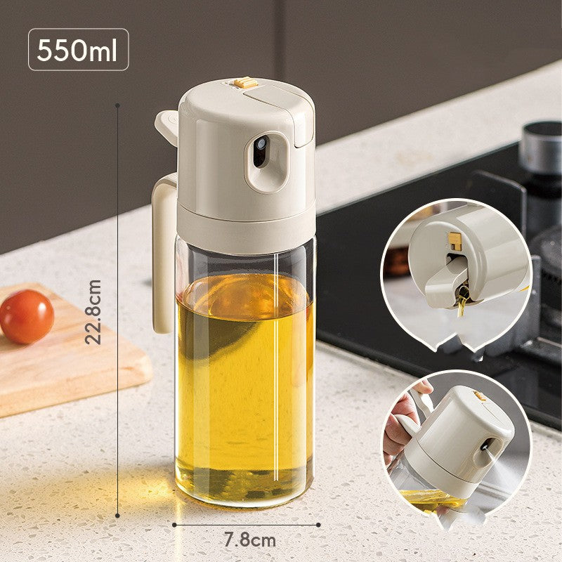 2 In 1 Oil Sprayer Bottle BBQ Cooking Oil Dispenser