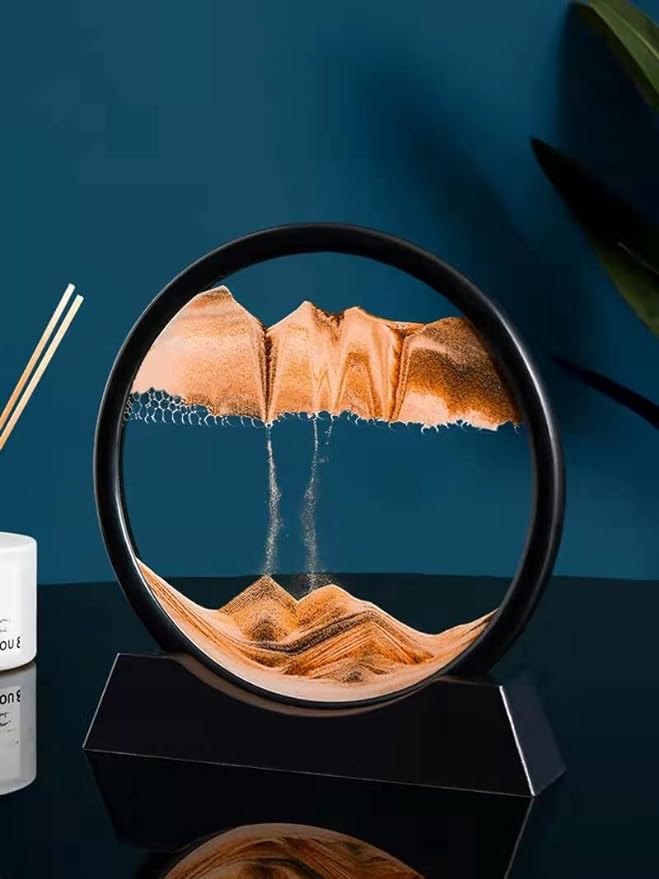 Moving Sand Scapes/ Liquid Motion Flowing Sandscapes with Stand for Sensory Relaxing