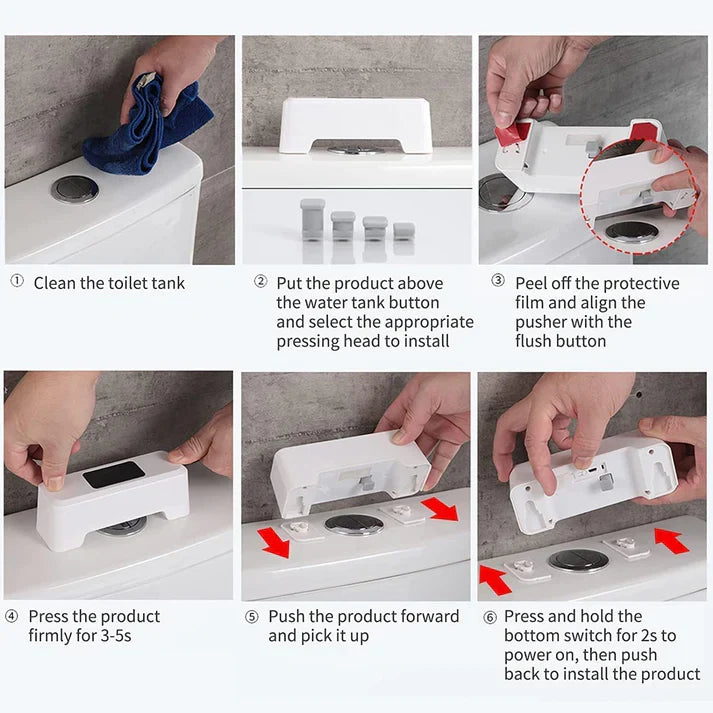 Touchless Toilet Flush Sensor